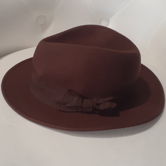 H&M brown  felt hat size large - Picture 3 of 11